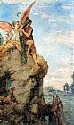 Gustave Moreau Canvas Paintings - Hesiod and the Muse
